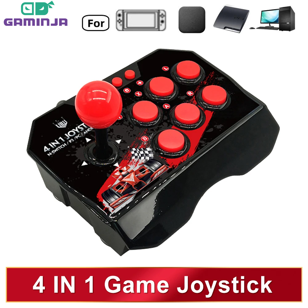 Arcade Game Jackpot - GAMINJA 4-in-1Game Joystick mit 3M USB